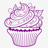 Free Cupcake In SVG, PNG, PDF And DXF File Formats - Free