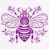 Bee Design In PNG File Format For Free Download