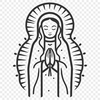 Virgin Mary DXF For Download - Free Commercial Use License