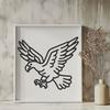 Stunning Flying Eagle Vector Drawing