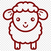 Artistic Sheep In DXF For Free Download