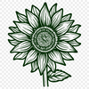 Free Unique Sunflower Vector Image PDF - Commercial Use