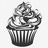 Cupcake Artwork In SVG, PNG, PDF And DXF File Formats