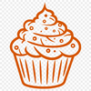 Artistic Cupcake In PDF - For Free Download, Commercial Use