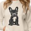 Artistic Sitting French Bulldog Printable Image