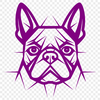 Beautiful French Bulldog In SVG - For Free Download, Commercial Use