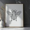 Unique Bee Drawing In PNG For Free Download