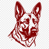 Free German Shepherd Digital Artwork - Free DXF