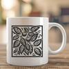 Beautiful Coffee Stencil - Free DXF