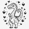 Dinosaur In SVGs - Free Commercial Use License