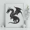 Dragon In SVG Format - Free Digital Download, Commercial Use