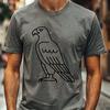 Free Perched Eagle Stencil - DXF