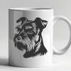 Beautiful Miniature Schnauzer In SVG