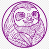 Artistic Sloth Artwork