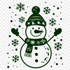 Creative Snowman In SVG, PNG, PDF And DXF File Formats - Free