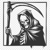 Unique Grim Reaper Vector Drawing