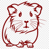 Stunning Guinea Pig DXF - For Craft Project