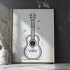 Artistic Guitar - Laser Engraver SVG Free Download