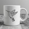 Beautiful Flying Hummingbird Clip Art