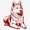 Husky Digital Drawing In SVG, PNG, PDF And DXF Formats