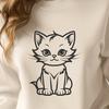 Cute Kitten Image In SVG For Free Download