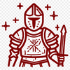 Knight Digital Drawing In SVG, PNG, PDF And DXF File Formats