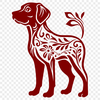 Standing Labrador Retriever Template