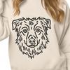 Beautiful Australian Shepherd - Glowforge PNG