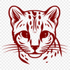 Free Big Cat Image In DXF For Free Download