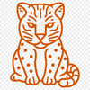 Creative Big Cat Vector Illustration - Free DXF