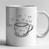 Beautiful Cup PDF - For Sublimation Project