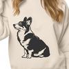 Beautiful Sitting Corgi DXF