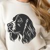 Unique Cocker Spaniel Vector Illustration