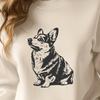 Sitting Corgi DXF - Design For Commercial Use