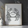 Crab In DXF For Download, Free Commercial Use