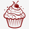 Cupcake In PDF For Download, Free Commercial Use