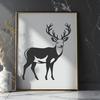 Artistic Deer In DXF Format