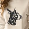 Beautiful Doberman Pinscher - For Craft Project