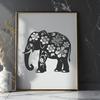 Artistic Standing Elephant Template