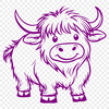 Stunning Cow Design In SVG For Free Download