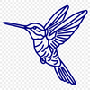 Stunning Hummingbird In DXF Format - Free Download