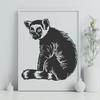 Artistic Lemur - SVG For Commercial Use