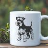 Beautiful Standing Miniature Schnauzer - PDF