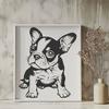 Artistic Puppy Vector Drawing