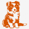 Free Sitting Shetland Sheepdog Digital Artwork