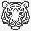 Free Tiger Simple Line Drawing