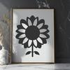 Free Unique Sunflower Drawing