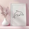 Unique Dolphin - Cricut PNG