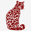 Sitting Big Cat Clip Art