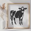 Free Cow Stencil